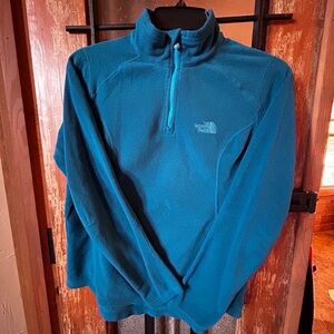 The North Face Teal Fleece Quarter Zip